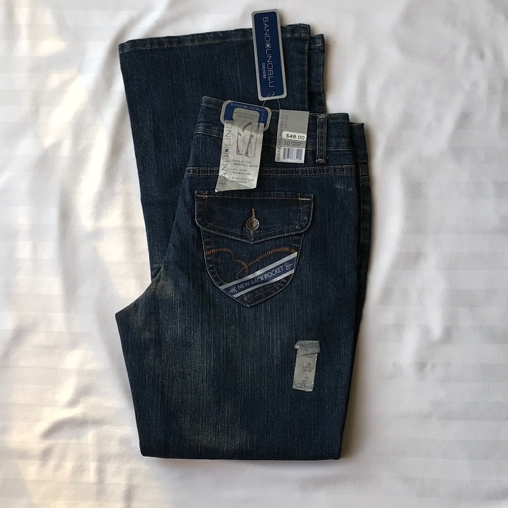 Bandolinoblu arianna boot cut jeans. Size 10 short